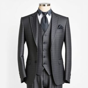 3-Piece Wedding Suit with Waistcoat