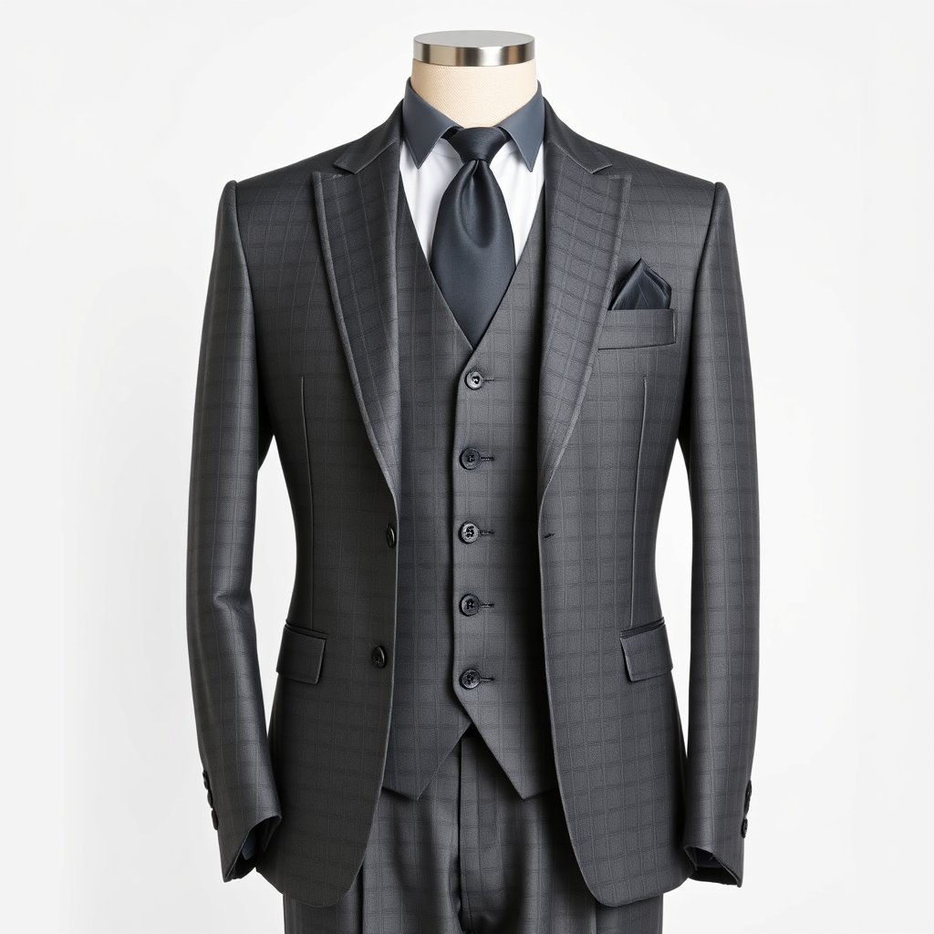 3-Piece Wedding Suit with Waistcoat
