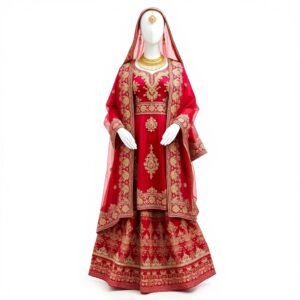 Bridal Gharara Set with Zardozi Work