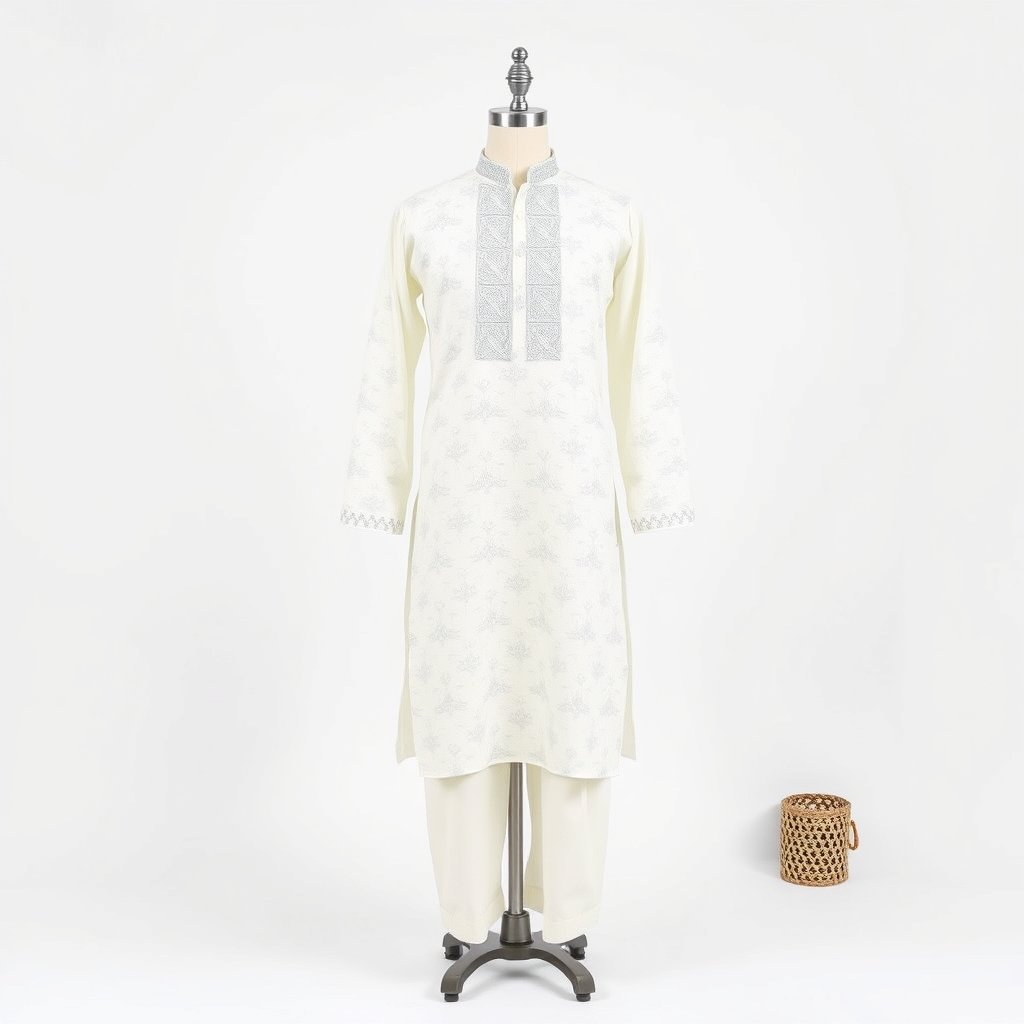 Chikankari Formal Kurti Set