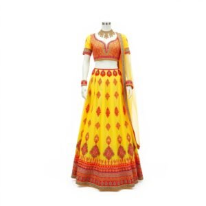 Mehndi Function Lehenga