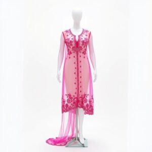 Net Party Suit with Sequin Work