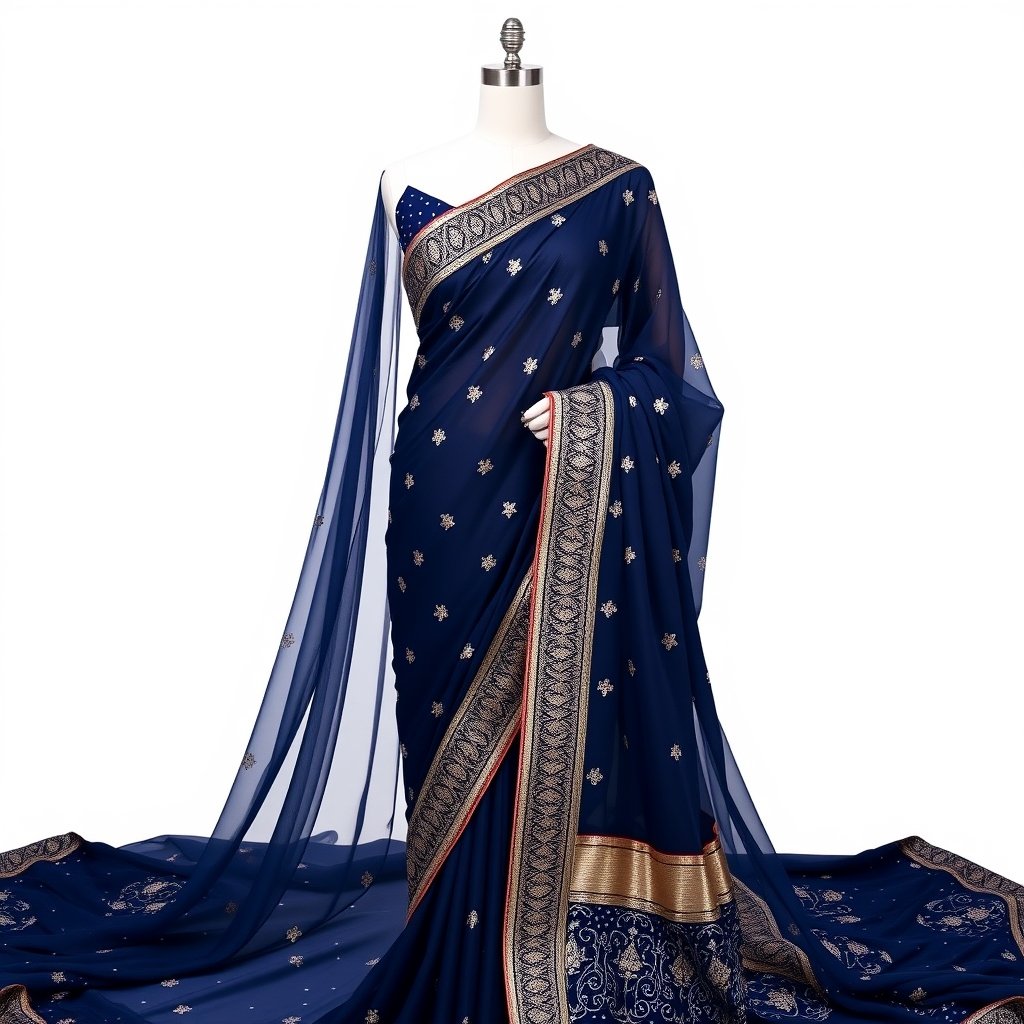 Sequined Party Saree